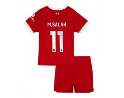 Liverpool Mohamed Salah #11 Hemmaställ Barn 2023-24 Kortärmad (+ Korta byxor)